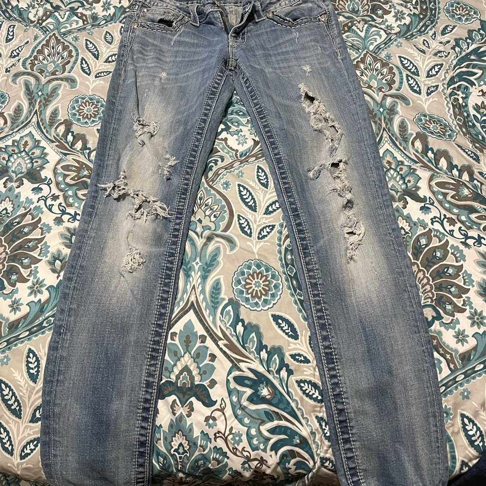 Miss Me Distressed Skinny Jeans